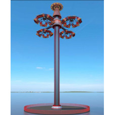 Аттракцион карусель Aerial Exploration Flying Tower на 38 мест